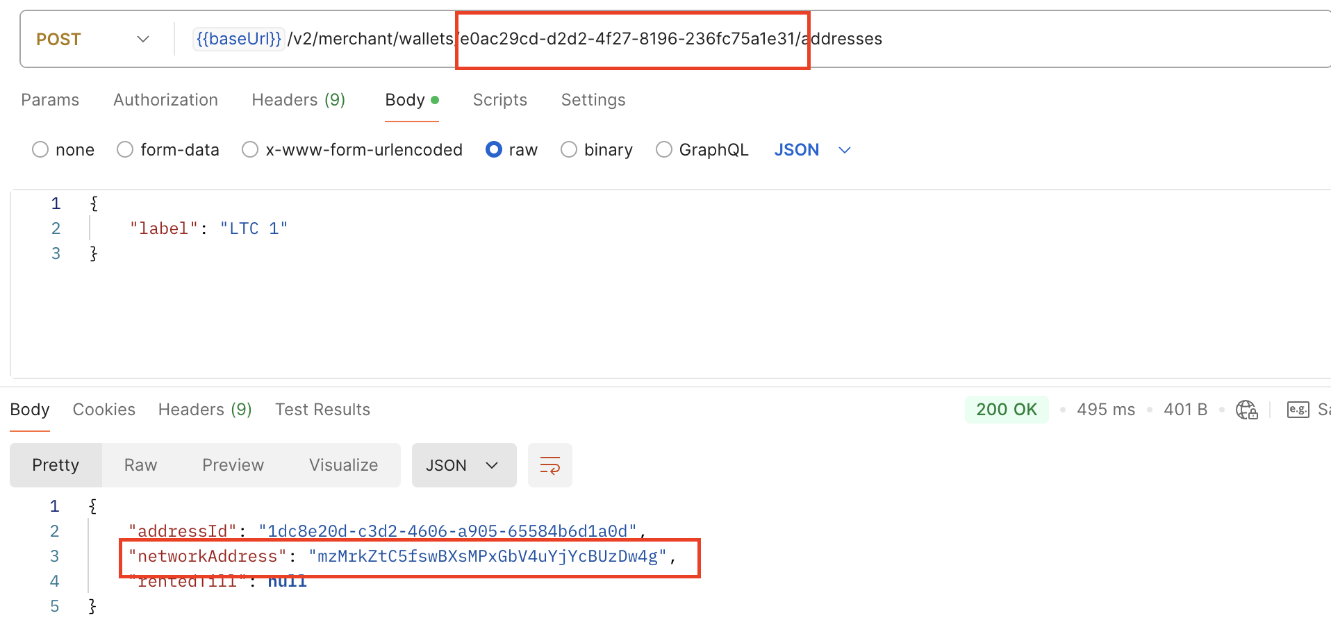 Create Address