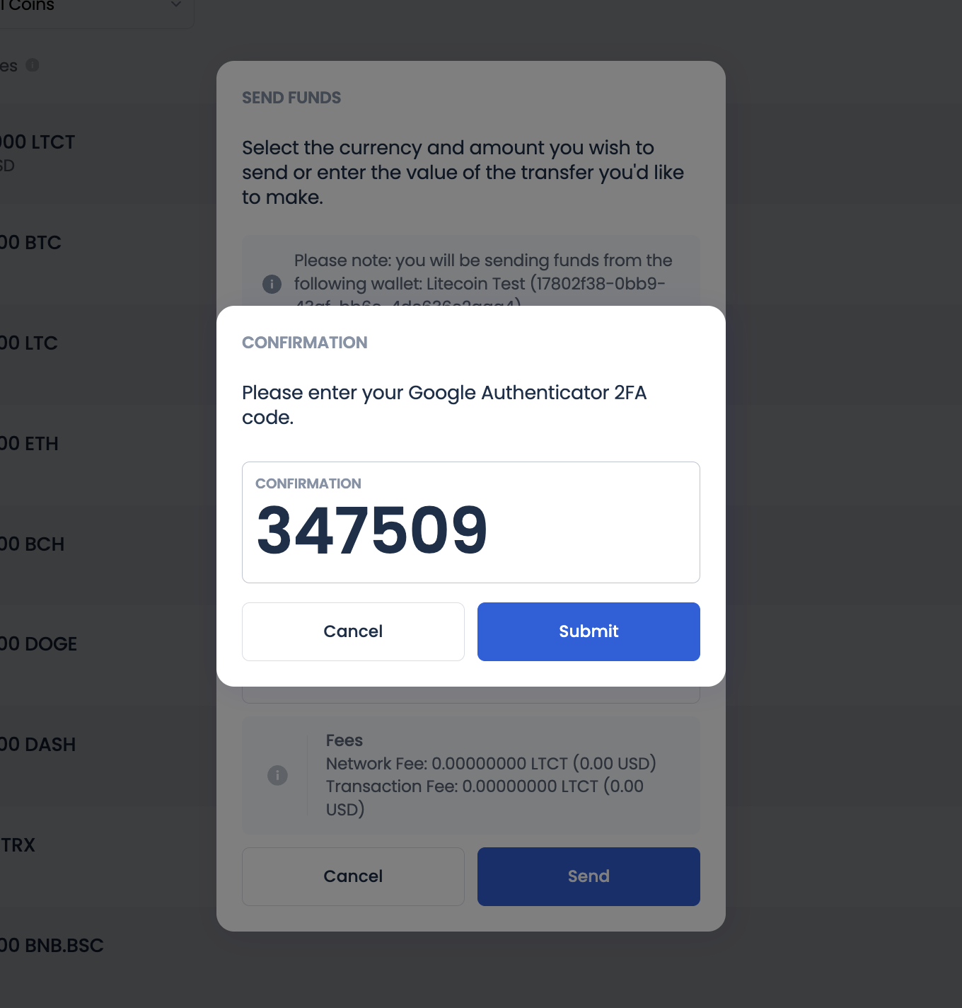 Test Checkout 2FA