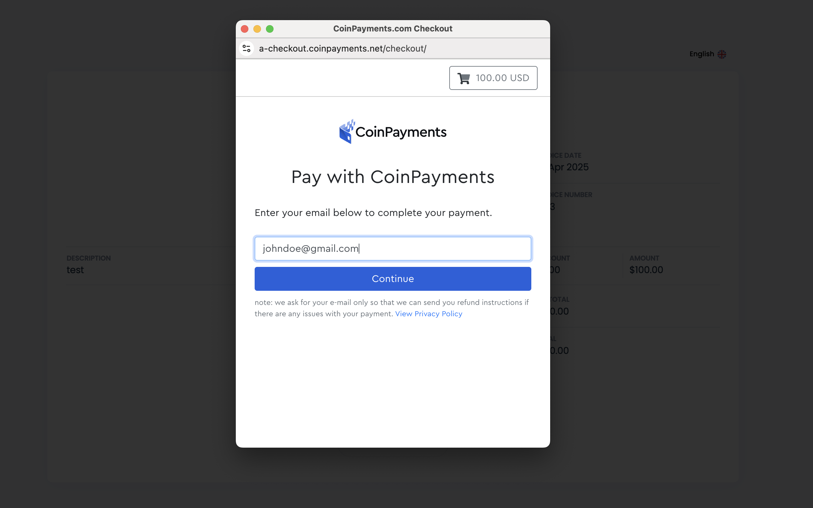 Test Checkout Buyer
